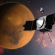 Artist’s concept of NASA’s MAVEN orbiter, which is studying the Red Planet’s upper atmosphere. Image Credit: NASA